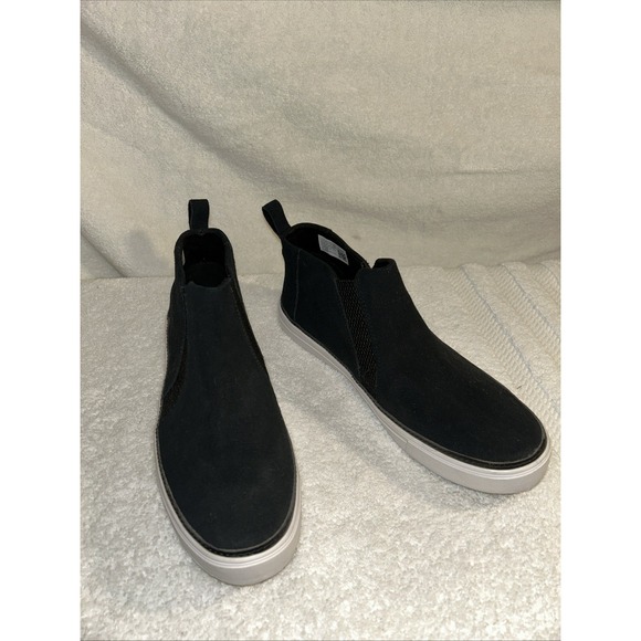 Tom's Bryce Women's Black Suede Hi-top Sneaker Bootie 9 1/2 M New - Picture 2 of 10